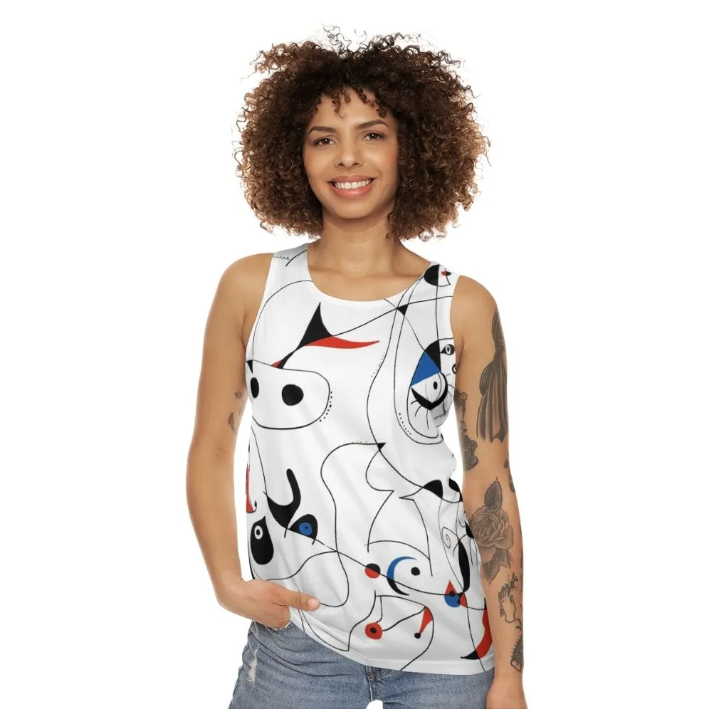 Abstract Minimalist Joan Mir Unisex Tank Top