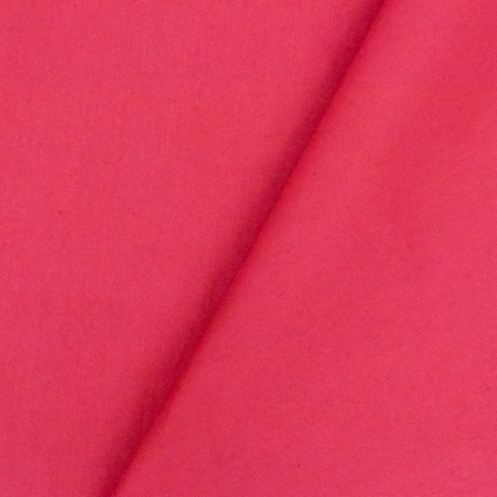 Amaranth Pink Solid Stretch Cotton Poplin Woven Fabric