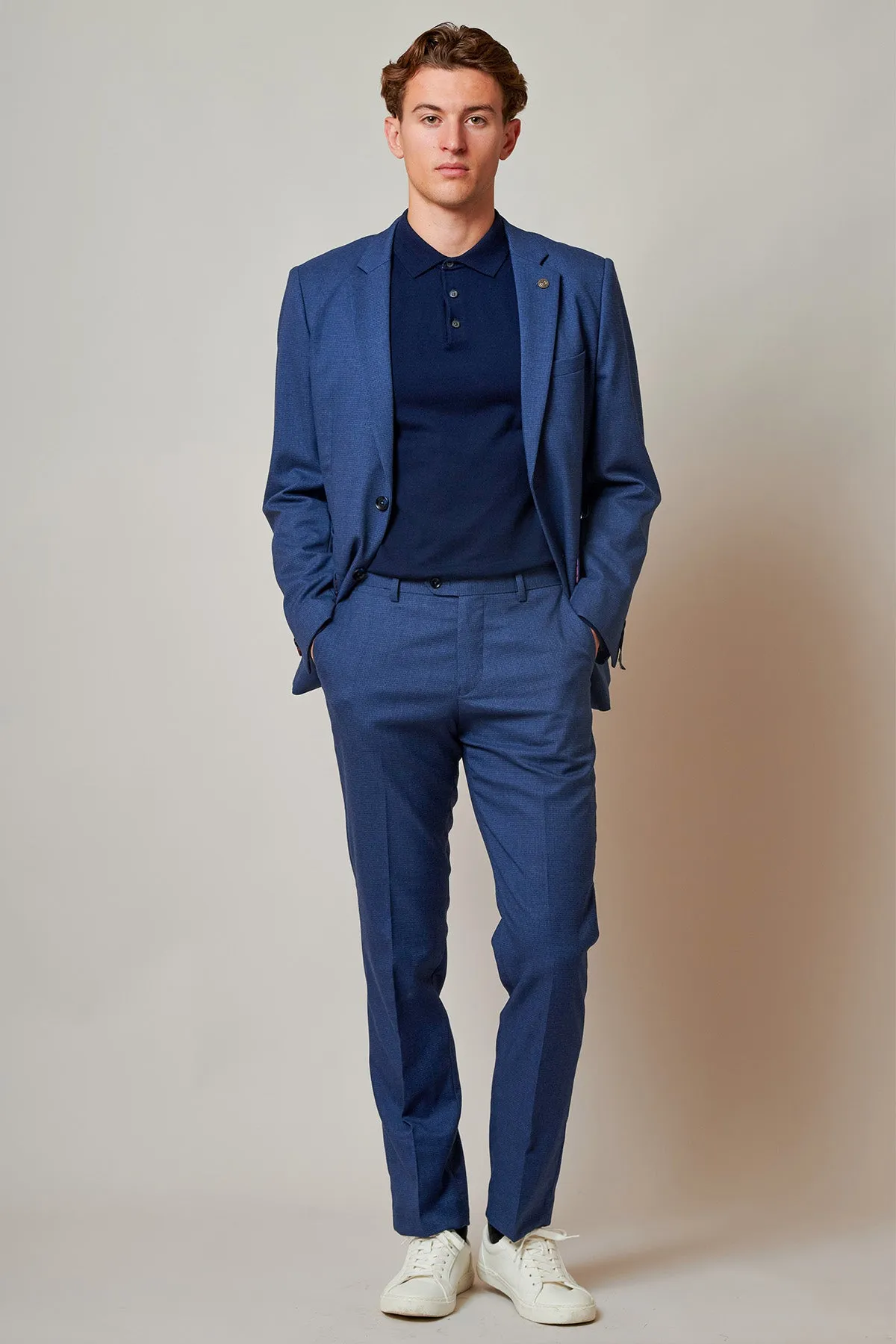 ASHLEY - Navy Blue Two Piece Suit