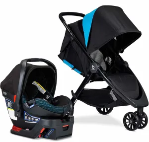 Britax B-Lively & B-Safe Ultra Travel System - Cool Flow Teal