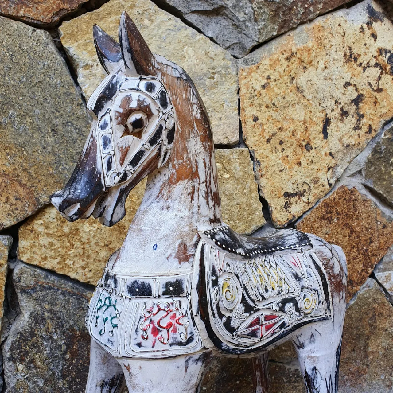 Carved Antique Wooden Rocking Horses