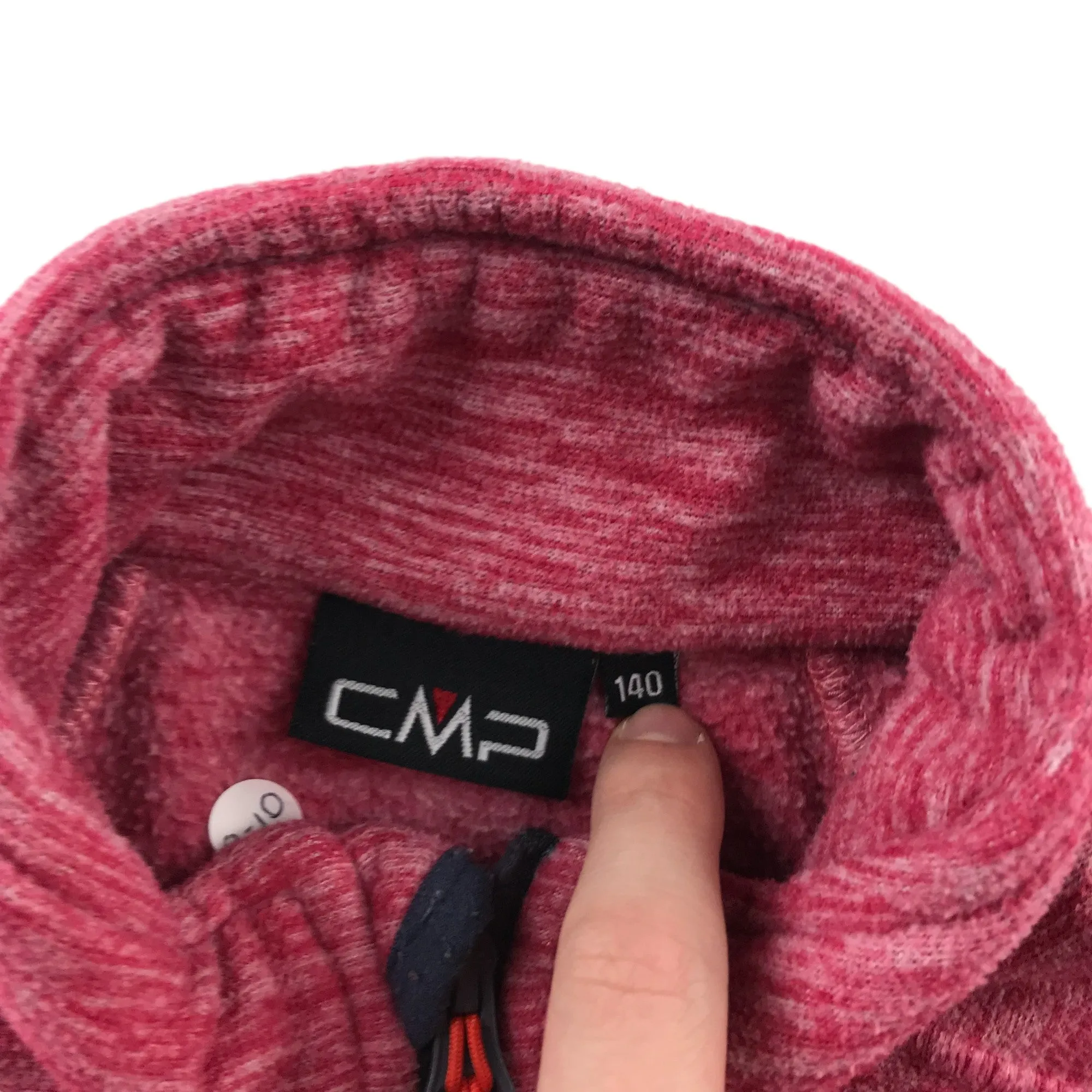 CMP fleece 9-10 years fuchsia pink long sleeve full zipper