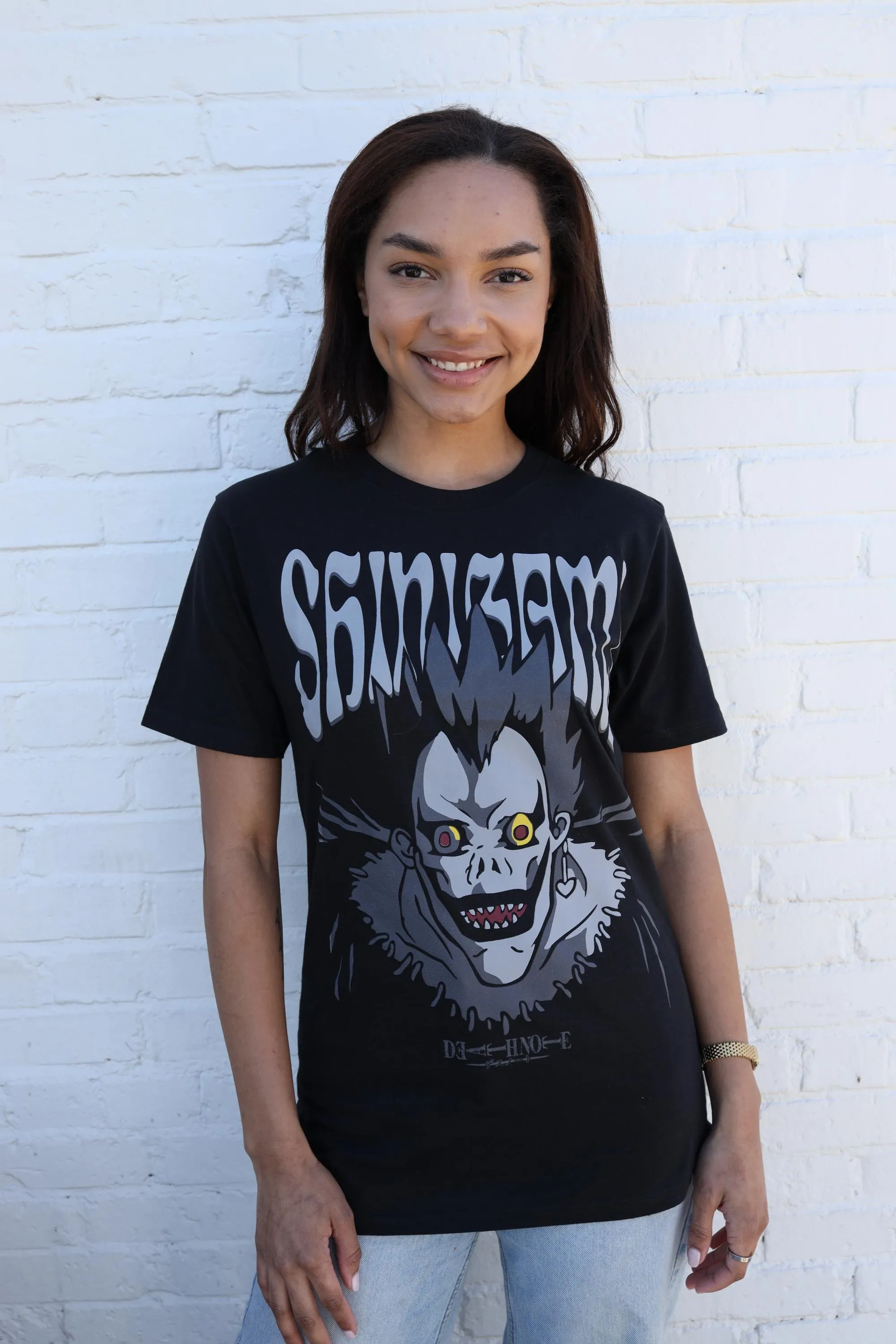 Death Note Tonal Shinigami Ryuk Face Adult T-Shirt