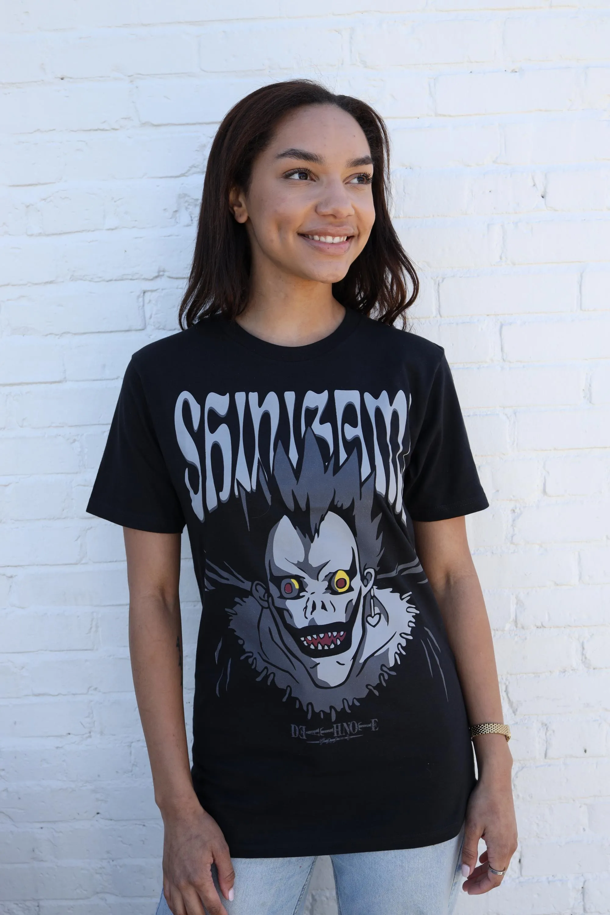 Death Note Tonal Shinigami Ryuk Face Adult T-Shirt