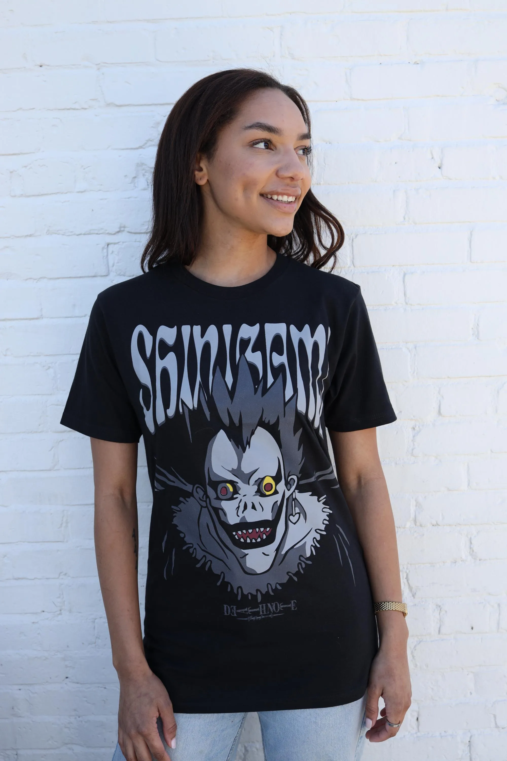 Death Note Tonal Shinigami Ryuk Face Adult T-Shirt