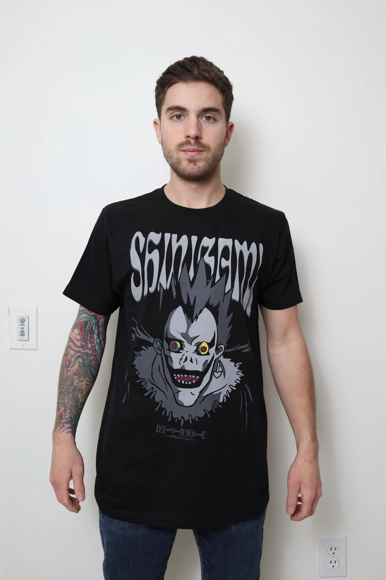 Death Note Tonal Shinigami Ryuk Face Adult T-Shirt