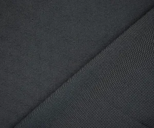 Deepest Gray-White Poly Wool Dobby Shirting Woven Fabric