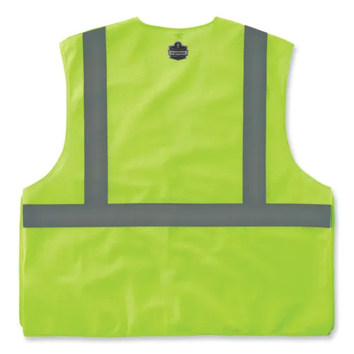 Glowear 8215ba-s Single Size Class 2 Economy Breakaway Mesh Vest, Polyester, Large, Lime, Ships In 1-3 Business Days