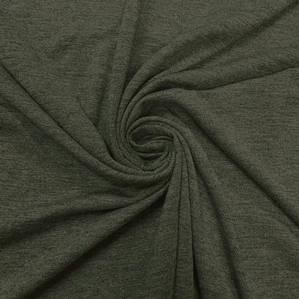 Heather Gray Rayon Spandex Jersey Knit Fabric