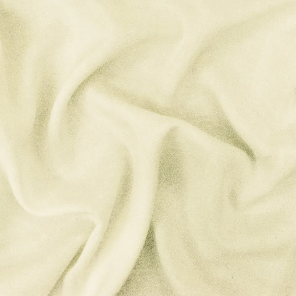 Ivory Rayon Challis Solid Woven Fabric