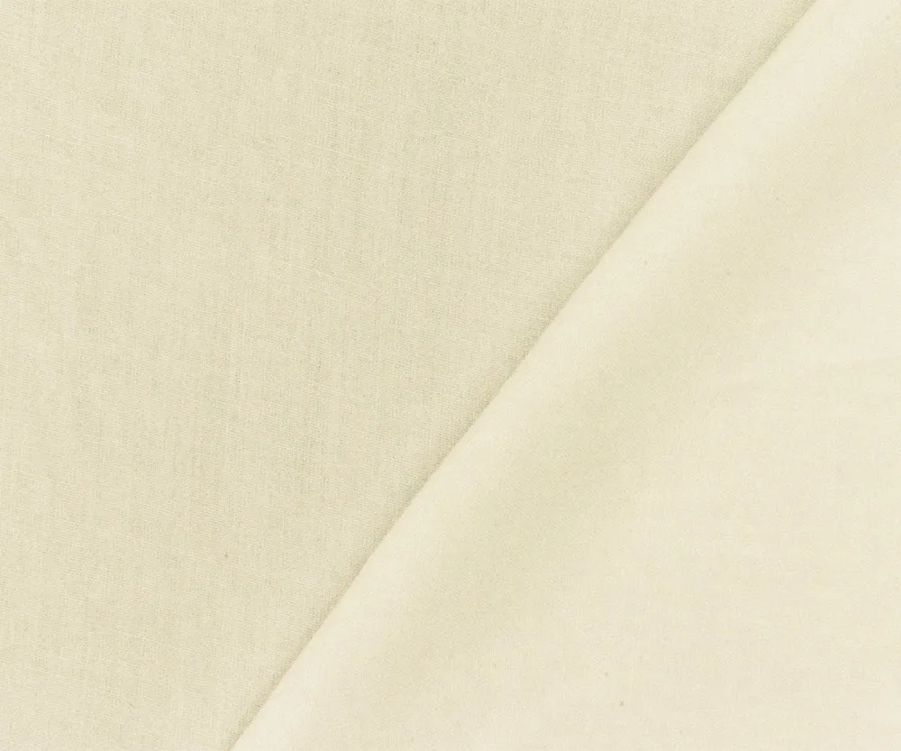 Ivory Rayon Challis Solid Woven Fabric