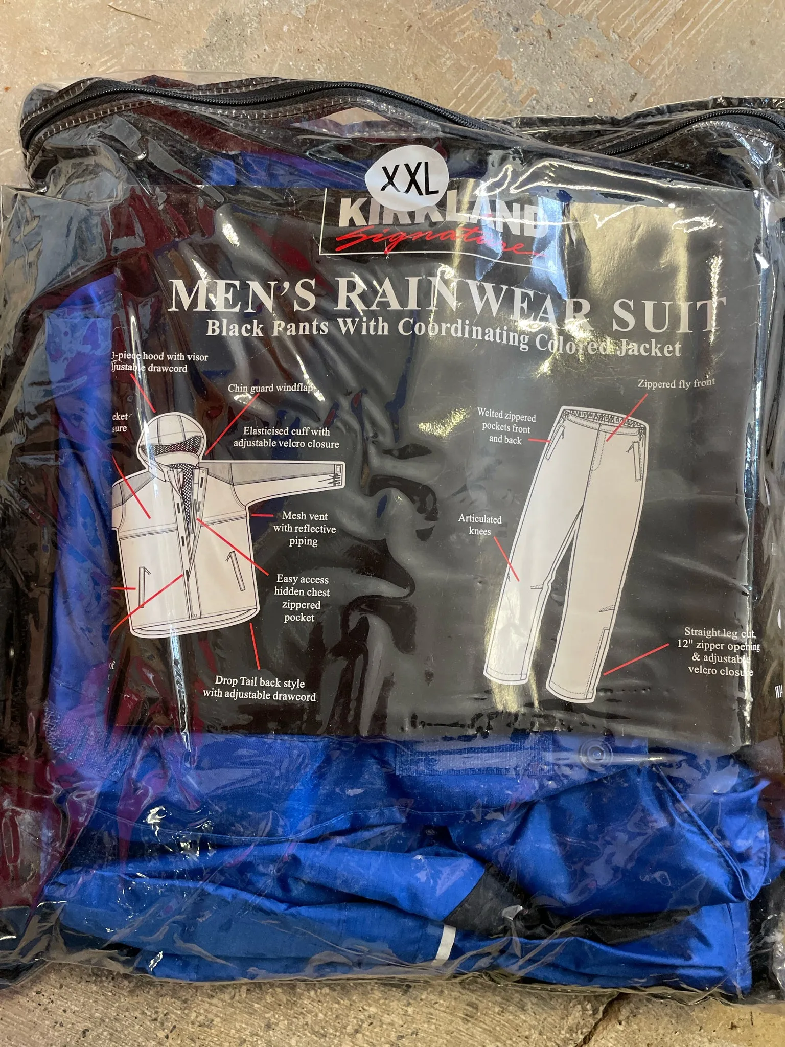 Kirkland Rain Suit Men's XXL