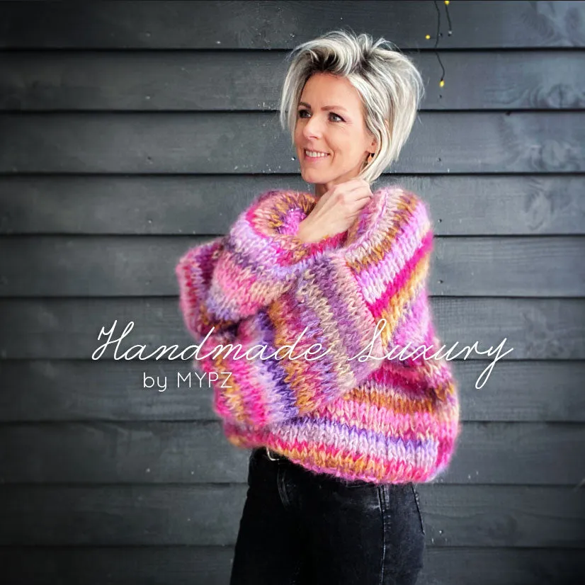 Knitting Kit – MYPZ  Chunky Mohair Pullover Ibiza No15 (ENG-NL)