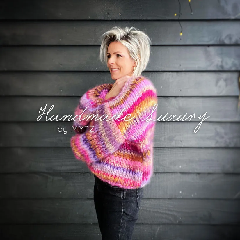 Knitting Kit – MYPZ  Chunky Mohair Pullover Ibiza No15 (ENG-NL)