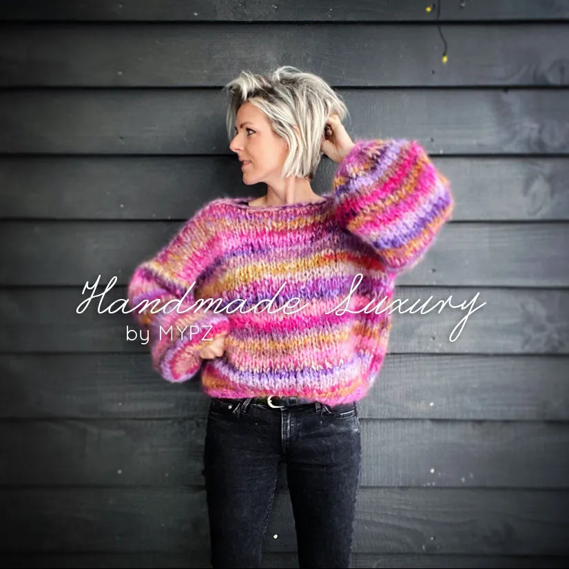 Knitting Kit – MYPZ  Chunky Mohair Pullover Ibiza No15 (ENG-NL)