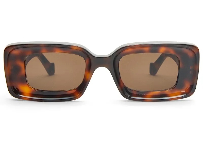 Loewe Rectangular Sunglasses Havana