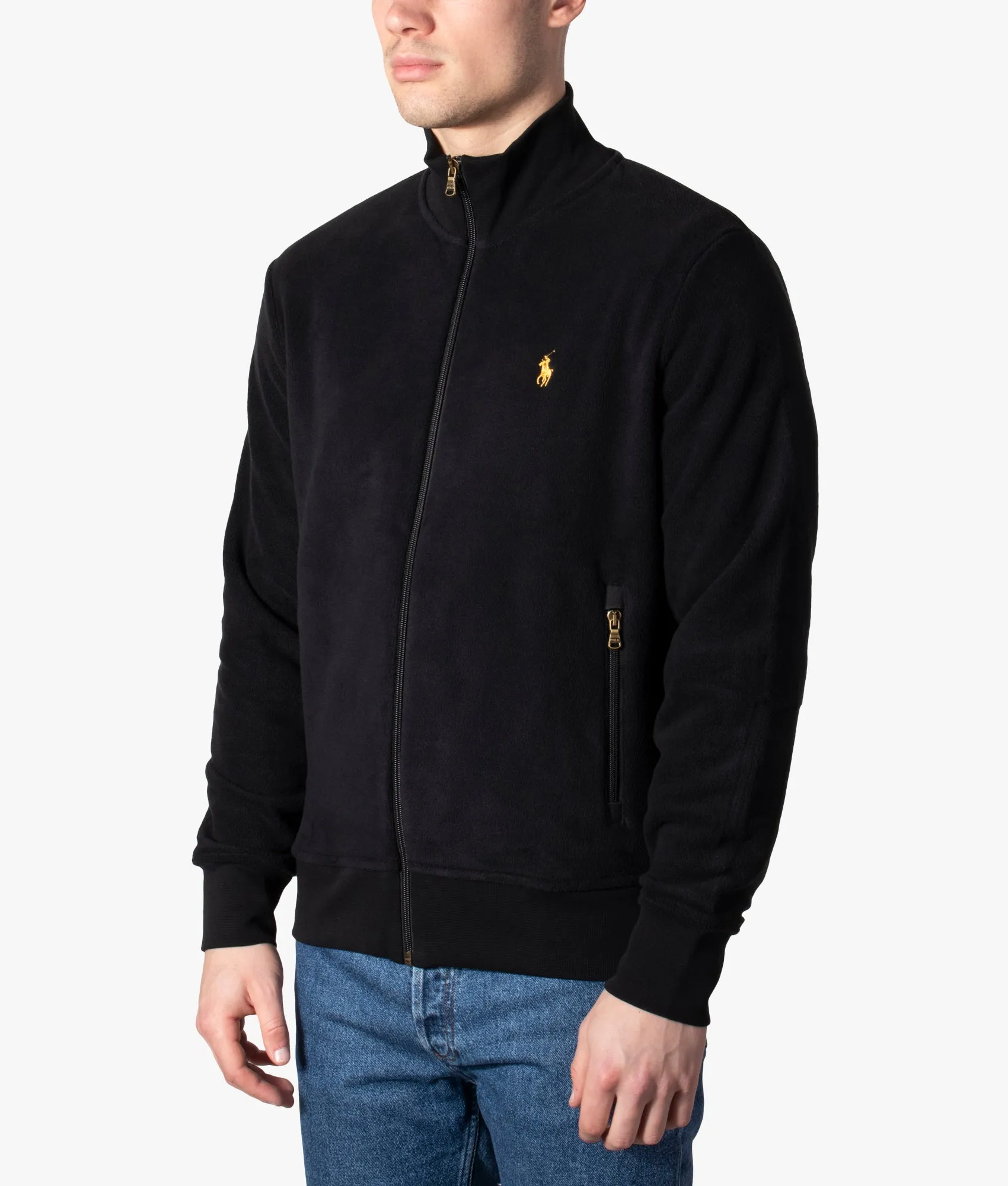 Long Sleeve Zip Through Fleece Sweatshirt