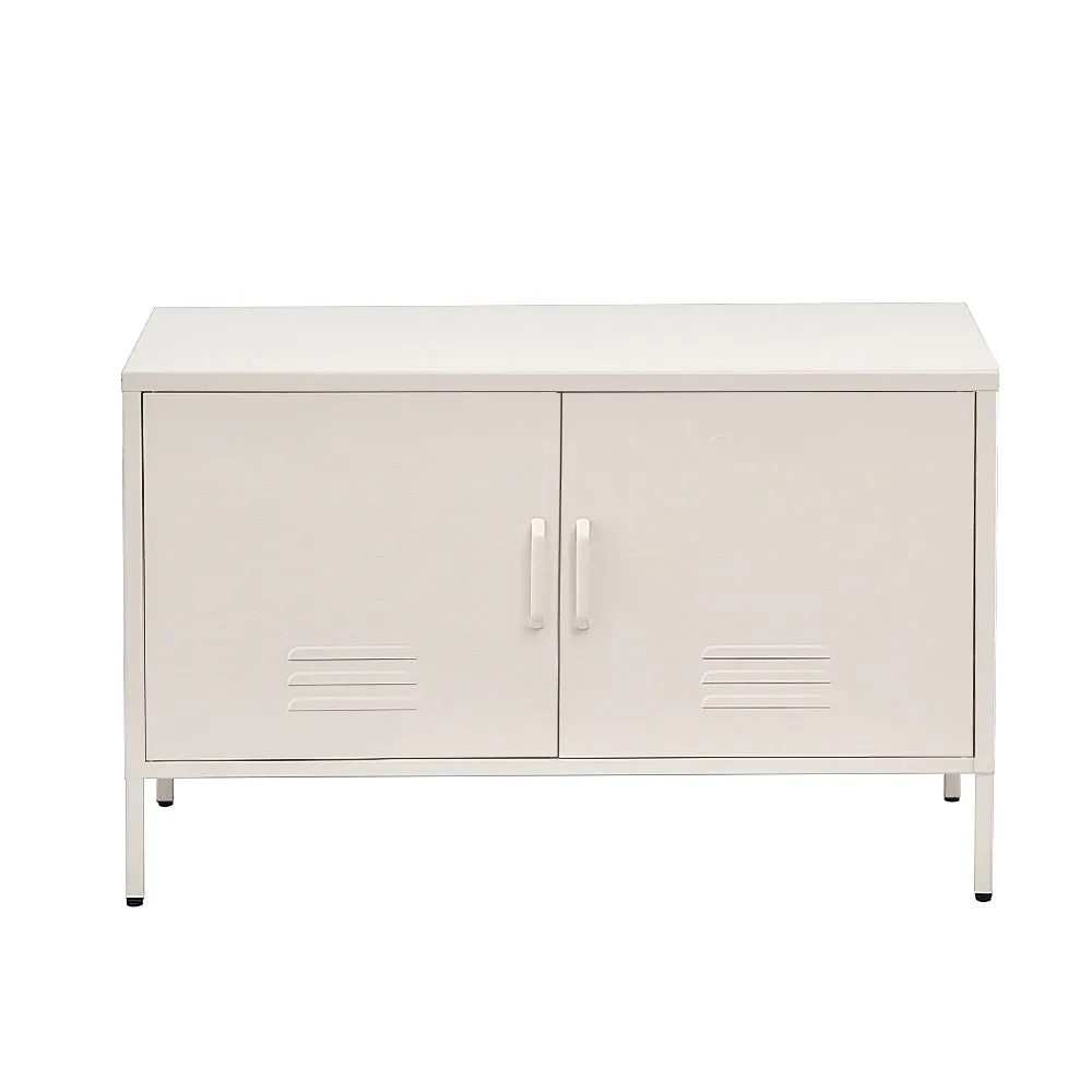 Magnus Buffet Sideboard Metal Cabinet - White