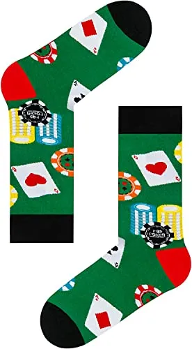 Men Poker Socks Series