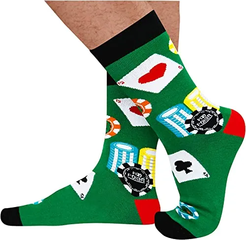 Men Poker Socks Series