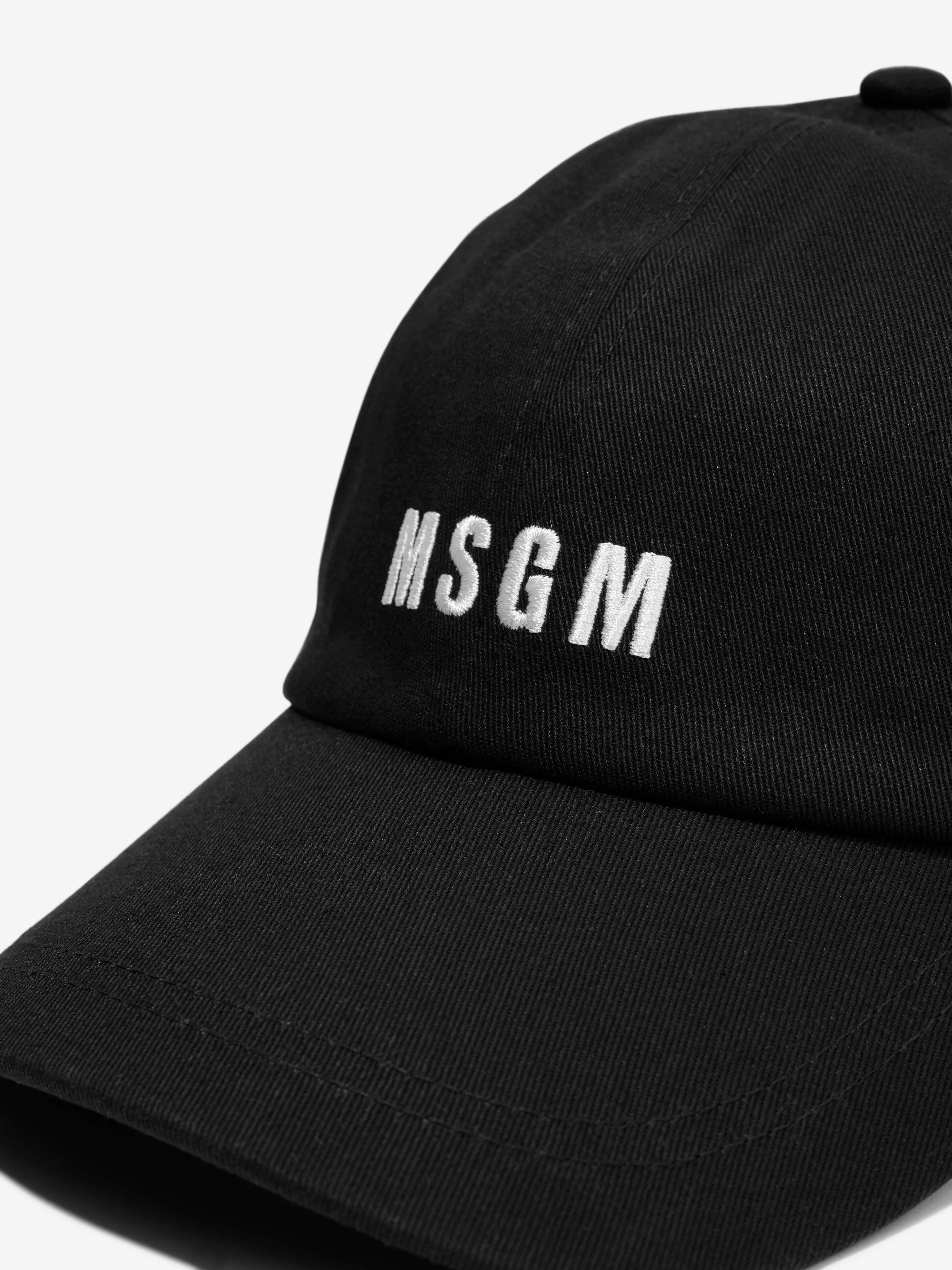 MSGM Kids Logo Cap in Black