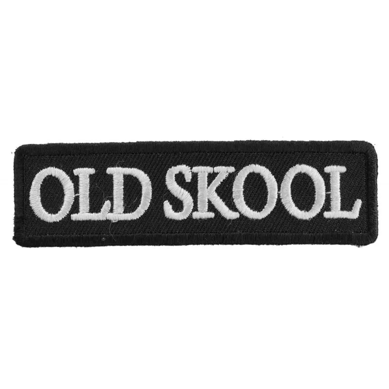 Old Skool Biker Saying Patch