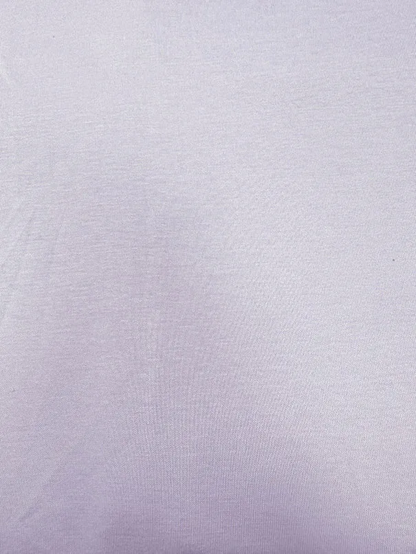 Pale Lavender Solid Rayon Spandex Jersey Knit Fabric