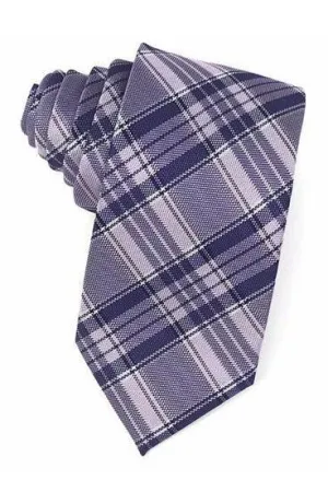 Purple Madison Plaid Necktie