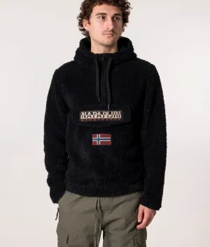 Quarter Zip Burgee Fleece Hoodie