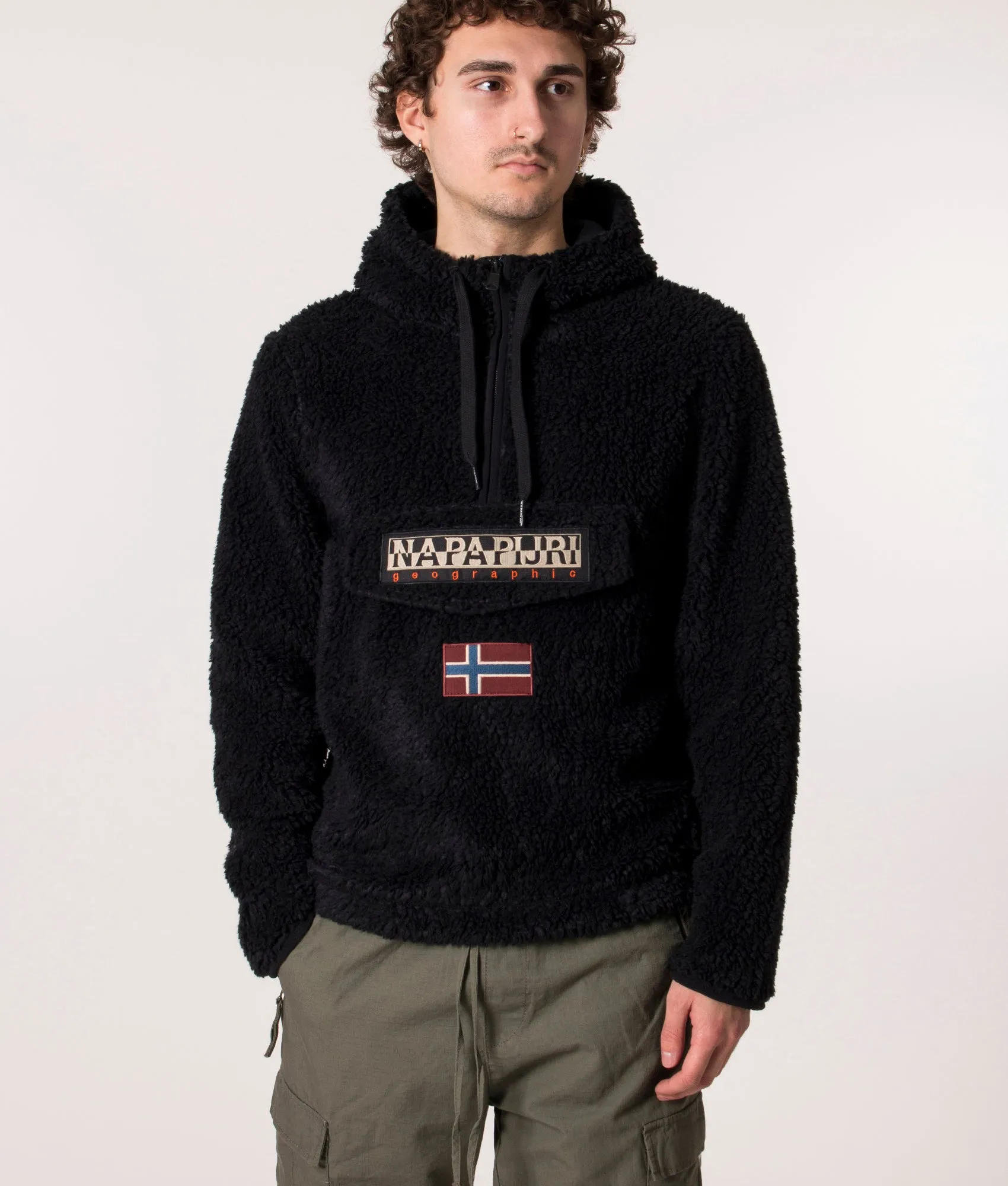 Quarter Zip Burgee Fleece Hoodie