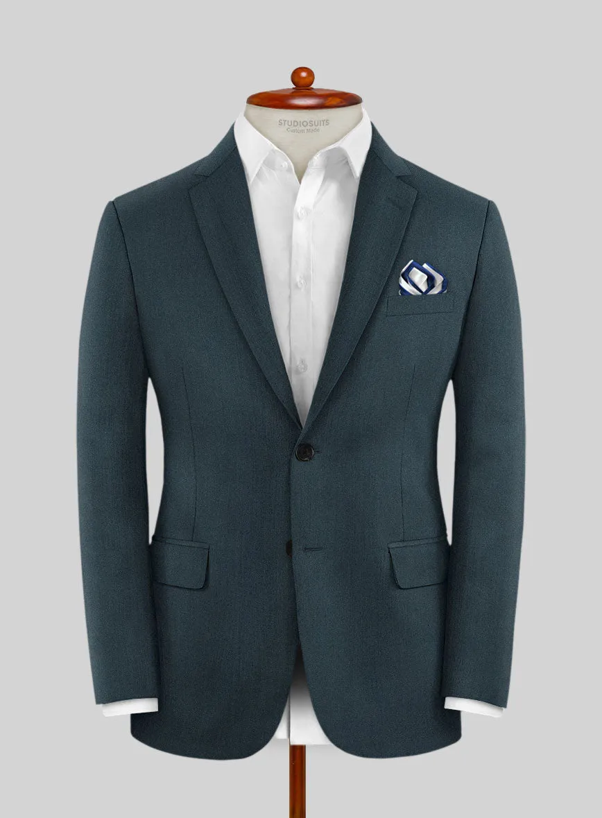 Reda Steel Blue Wool Suit