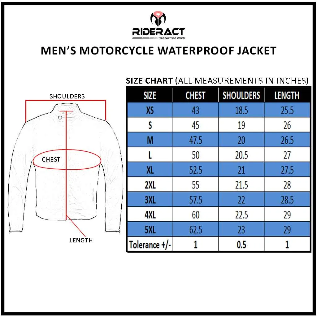 RIDERACT® Waterproof Motorcycle Jacket Gaze Cordura Riding Jacket