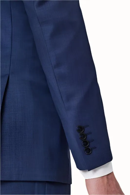 Savile Row Adram Pure Wool Blue Suit Set