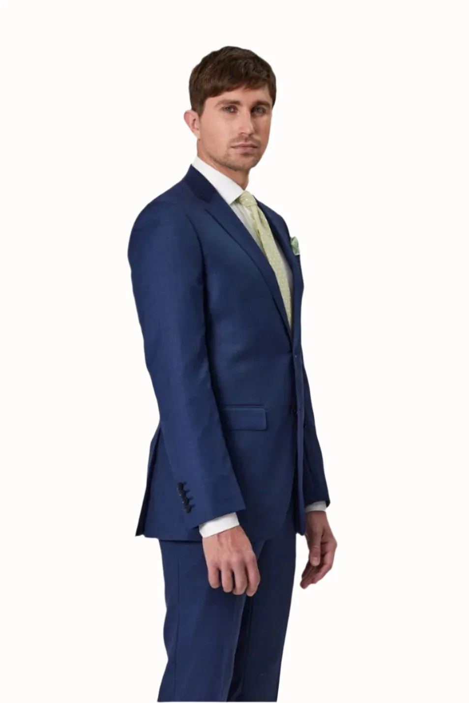 Savile Row Adram Pure Wool Blue Suit Set