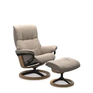 Stressless® Mayfair Large Leather Recliner - Signature Base (Paloma Mushroom)