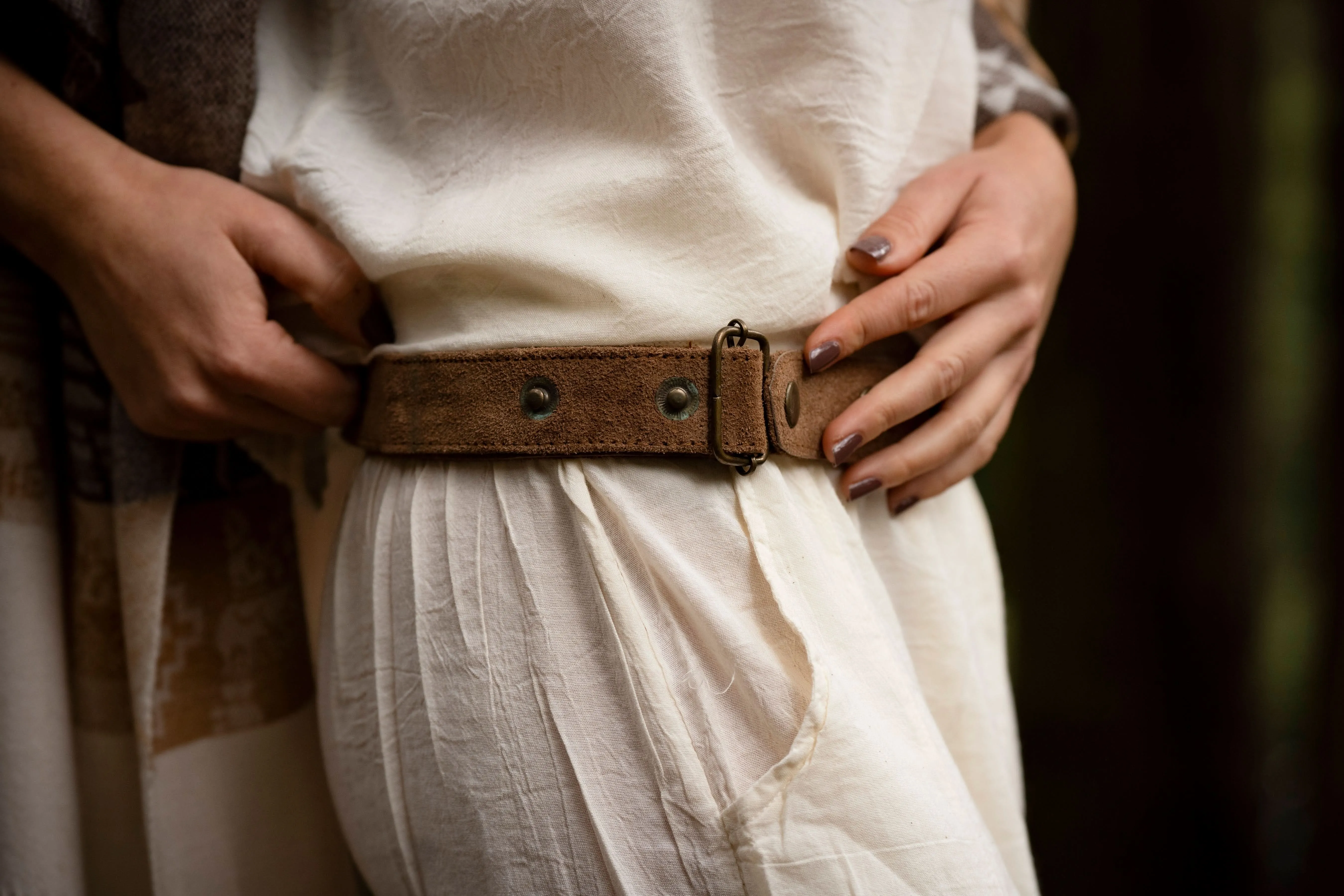 The Nile Recycled Leather Pocket Belt - Wholesale