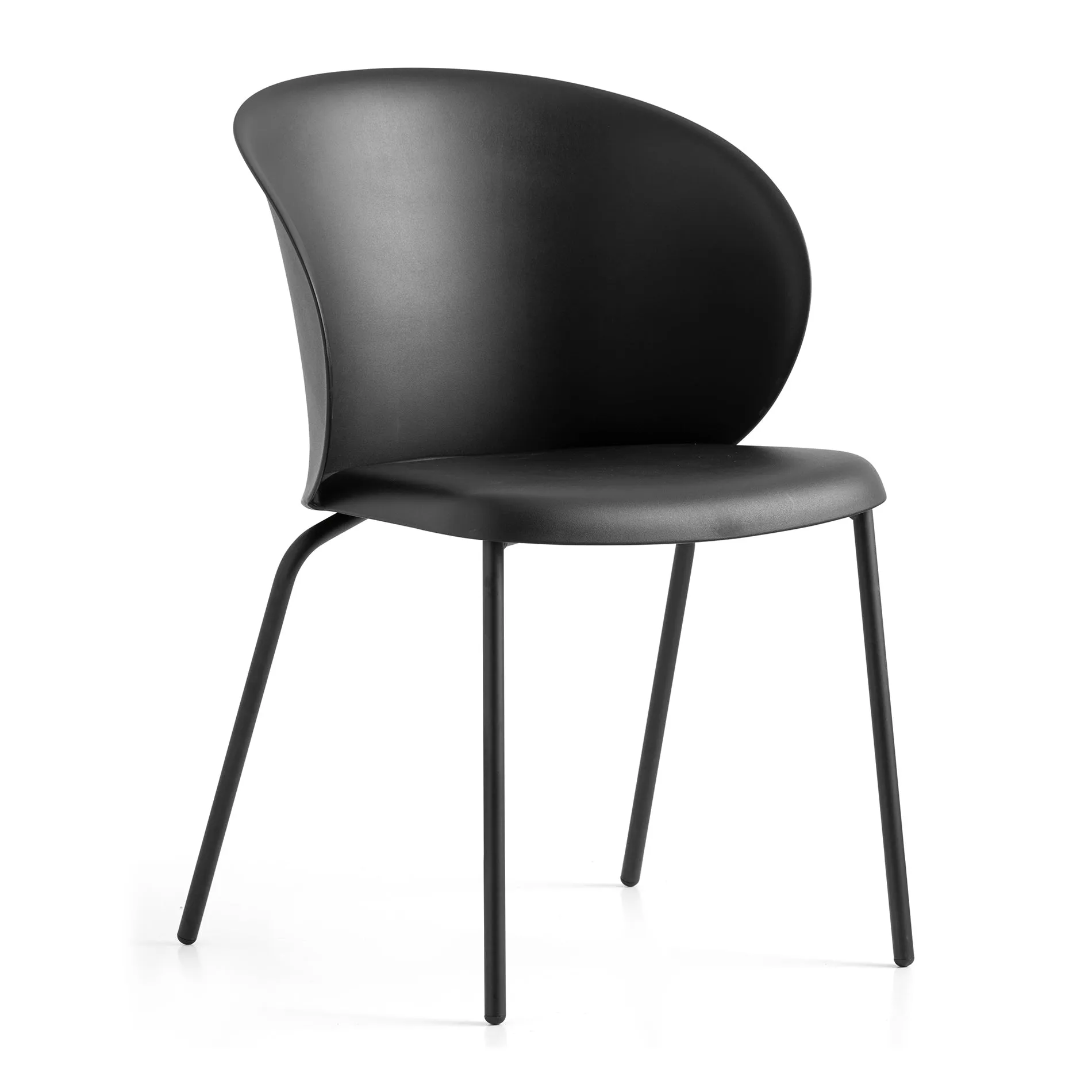 Tuka Chair with Tubular Base