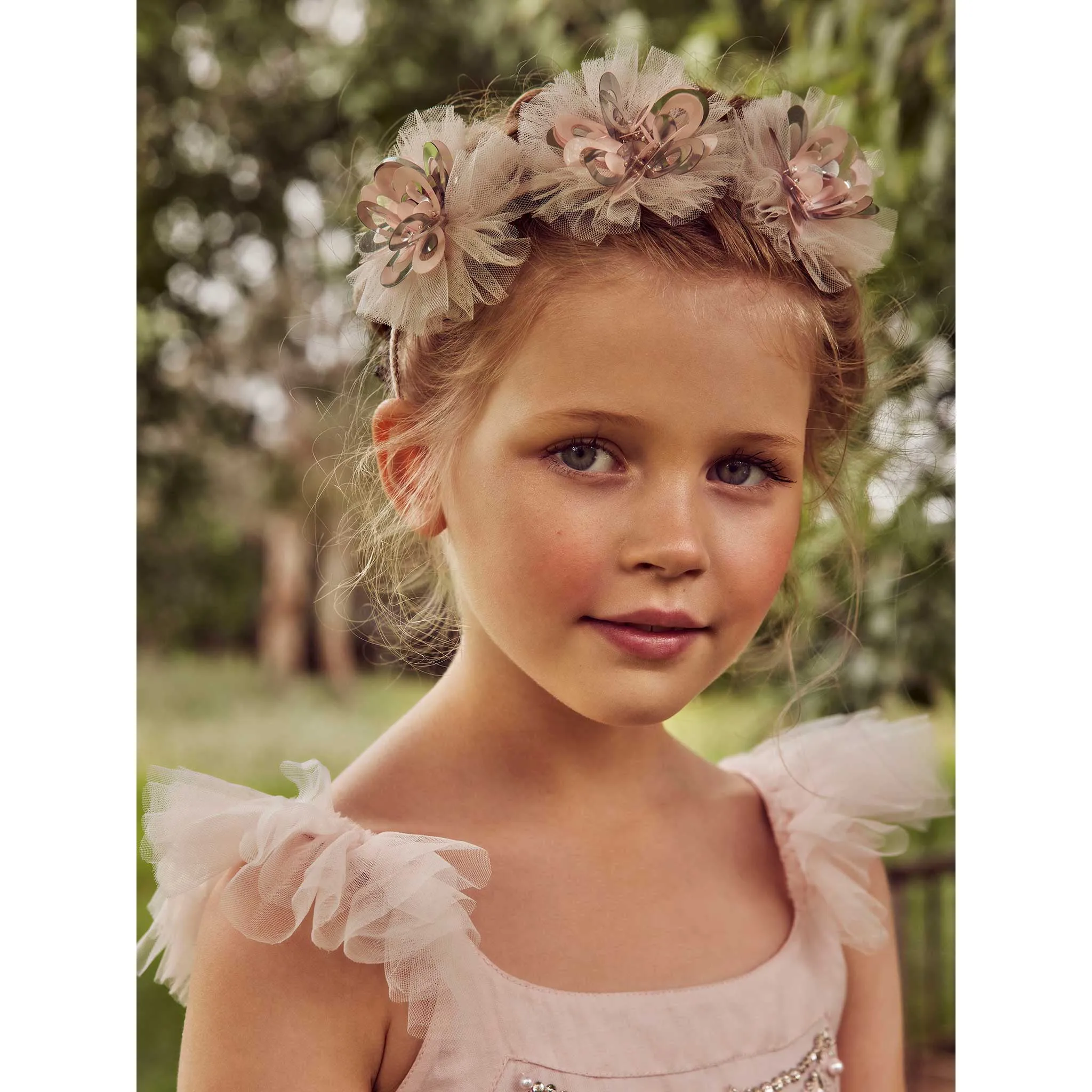 Tutu du Monde Winter Bloom Headband Porcelain Pink