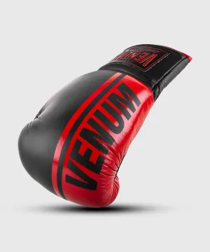 Venum Shield Pro Boxing Gloves - With Laces - Black/Red