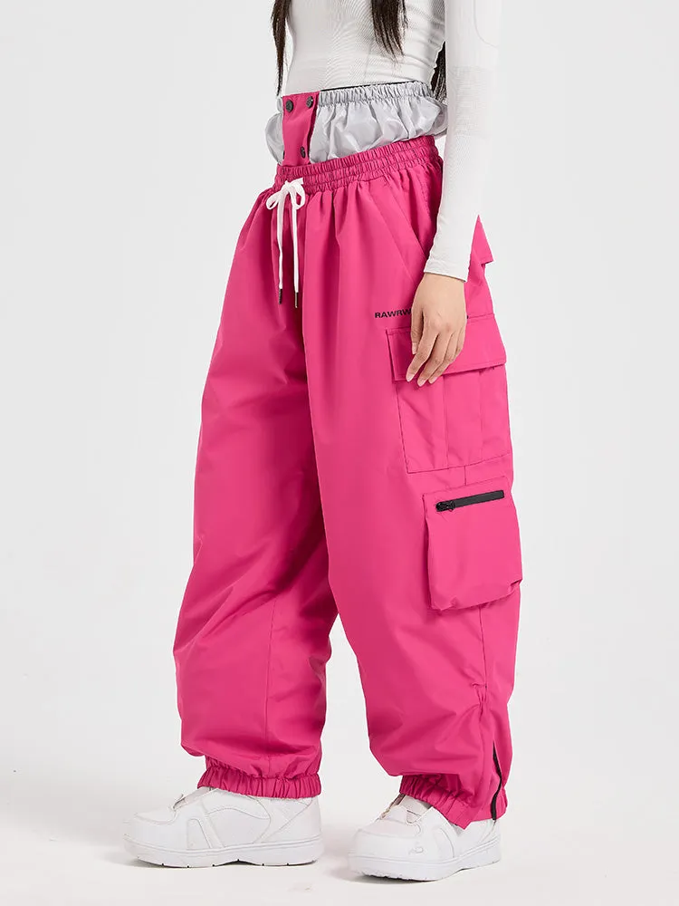 Women's Winter Cargo Baggy Snowboard Pants