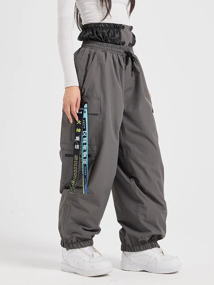 Women's Winter Cargo Baggy Snowboard Pants