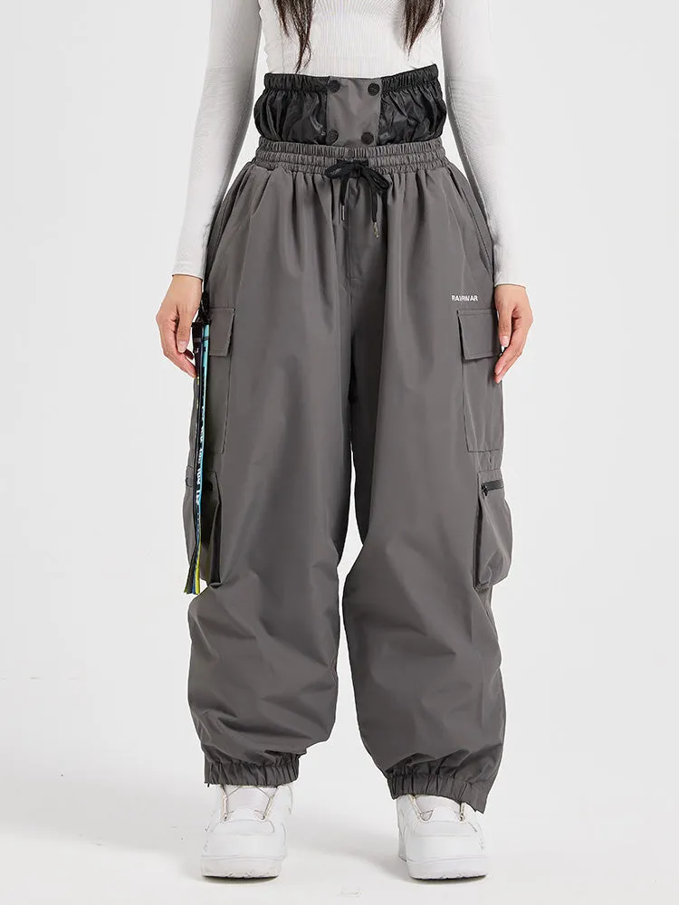 Women's Winter Cargo Baggy Snowboard Pants